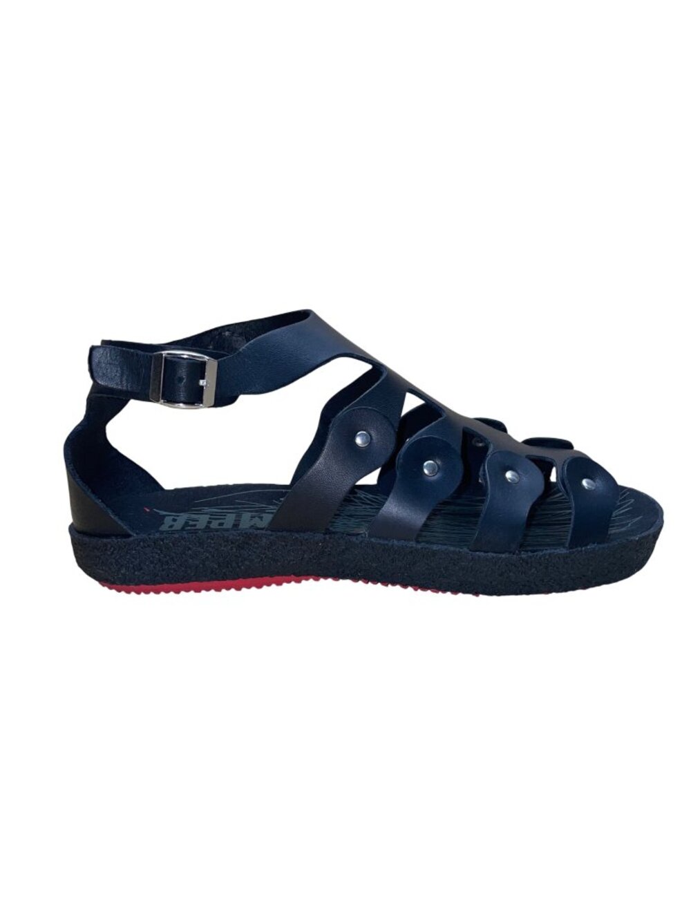 Camper Women’s Black Leather Adjustable Strap Cesta Sandals Size 9